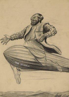 Sample artwork by Carl Rose (1903 - 1971), known for magazine cartoonist - View similar artists and auction records