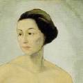 Portrait of Henrietta Mary Shore: Self-portrait