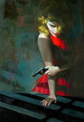 Sample artwork by Robert Albert Maguire (1921 - 2005), known for illustration-pulp book covers - View similar artists and auction records