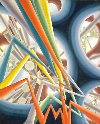 Sample artwork by Bertram Richard Brooker (1888 - 1955), known for easel painting-abstraction, commercial art, illustration - View similar artists and auction records
