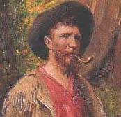 Portrait of Jules Tavernier: Painting by Christian Rouillet