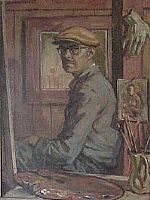 Portrait of Harold Wolcott: Self-portrait
