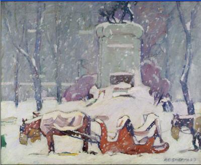 Sample artwork by Peter Clapham (PC) Sheppard (1882 - 1965), known for portraits, still life, landscape, marine, and genre painting - View similar artists and auction records