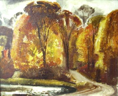 Sample artwork by Lawrence Arthur Colley Panton (1894 - 1954), known for landscape, cityscape, seascape and figure painting - View similar artists and auction records