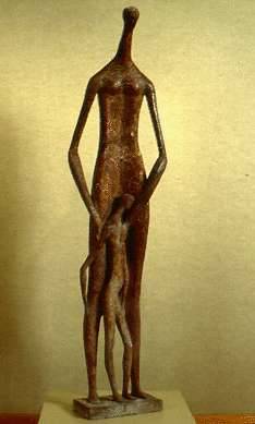 Sample artwork by Helen Beling (1914 - 2001), known for abstract figure sculpture - View similar artists and auction records