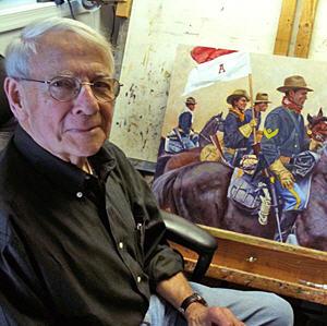 Sample artwork by Don Stivers (1926 - 2009), known for historical military genre painting, illustration - View similar artists and auction records