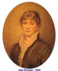 Portrait of Helen Allingham: Self-portrait
