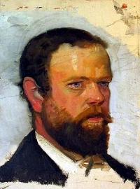 Portrait of Adrian Scott Stokes: by Michael Ancher