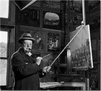 Portrait of Winston Spencer Churchill: Courtesy of Life Magazine, cover January 7, 1946. Photo by Hans Wild.