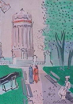 Sample artwork by Charles Cobelle (1902 - 1998), known for naive-sophisticated painting-street scenes, regattas, race tracks - View similar artists and auction records
