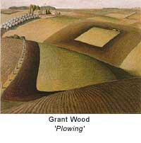 Grant Wood, American Regionalist painter famous for American Gothic, 1892-1942