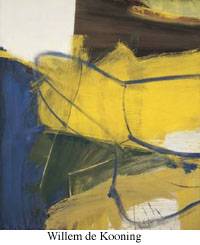 Willem de Kooning's Spikes Folly, showing his characteristic gestural brushwork and abstract figuration