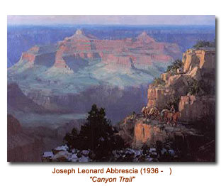 Joseph Leonard Abbrescia contemporary Grand Canyon painting showing modern artistic interpretation