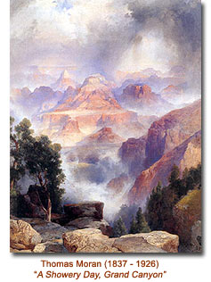 Thomas Moran, American landscape painter known as the pioneer artist of the Grand Canyon, 1837-1926