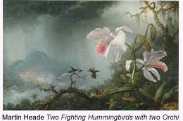 Martin Johnson Heade, American painter known for tropical landscapes and hummingbird paintings, 1819-1904