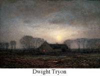Dwight William Tryon - New England landscape, characteristic of American Tonalist atmospheric style