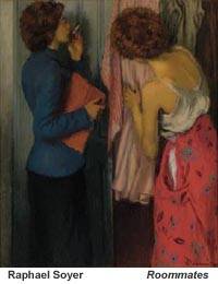 Raphael Soyer, American social realist painter and WPA artist, 1899-1987