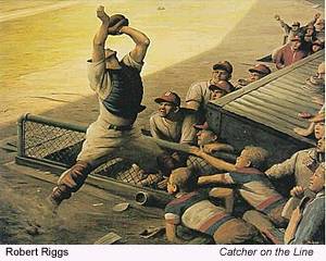 Robert Riggs, American artist known for The Brown Bomber painting depicting Joe Louis boxing victory, 1896-1970