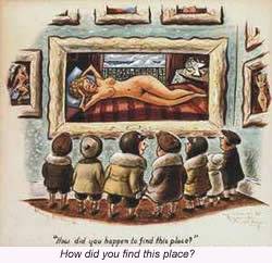 Unknown cartoonist artwork - example of American comic strip art showing the evolution and diversity of cartoon illustration styles