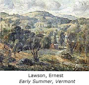 Ernest Lawson, American Impressionist painter associated with The Eight group, known for landscape paintings