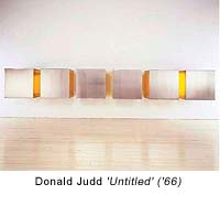 Donald Judd, American Minimalist sculptor known for geometric installations, 1928-1994