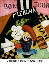 Marsden Hartley, American modernist painter known for bold landscapes and German military paintings, 1877-1943