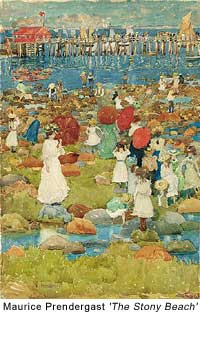 Maurice Prendergast, Canadian-American Post-Impressionist painter known for colorful scenes, 1858-1924