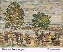 Maurice Prendergast, American Post-Impressionist painter known for his colorful, mosaic-like paintings and participation in the 1913 Armory Show