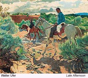 Walter Ufer, American painter and member of the Taos Society of Artists, 1876-1936