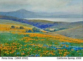 California landscape painting showing the golden light and natural beauty that inspired generations of artists