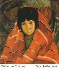 Catharine Carter Critcher, American portrait painter and only female member of Taos Society of Artists, 1868-1964