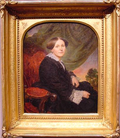 Portrait of a Woman in Rococo Revival Interior