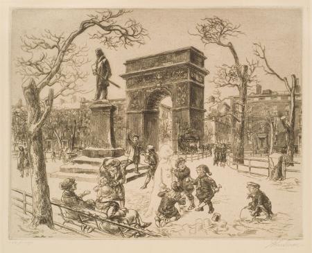 Sculpture in Washington Square