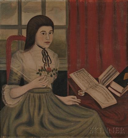 Portrait of Abigail Rose, North Branford, Connecticut, 1786, at the Age of Fourteen