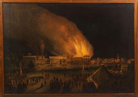 The Union Wadding Co. Fire, Pawtucket, Rhode Island, 1870