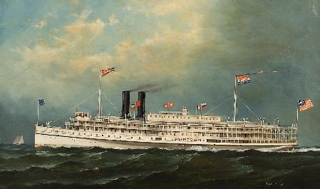 Portrait of the American Steamer "Puritan"