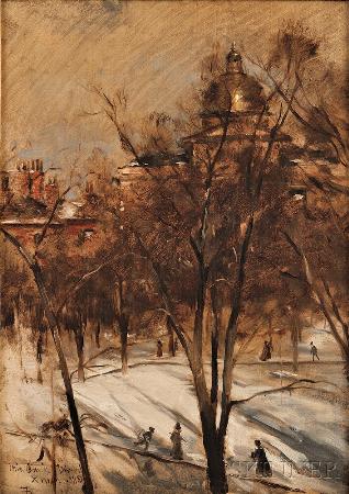 Boston Common in Winter