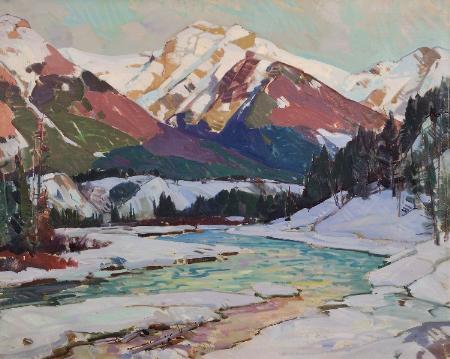 River and Mountains   