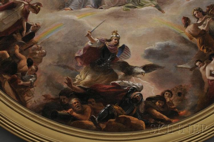 Study for The Apotheosis of Washington in the Rotunda of the United States Capitol Building - Image 3 of 3