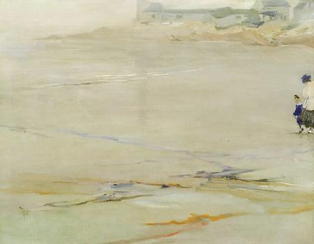 Morning Quiet-Figures on a Beach