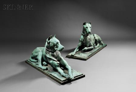 Pair of Great Danes   - Image 1 of 2