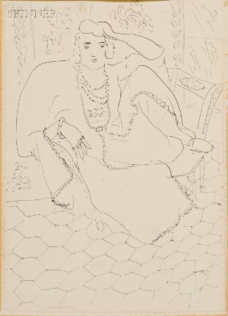 Seated Woman in Oriental Dress      