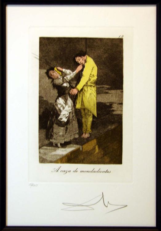 Salvador Dali "Caprices De Goya" Original Intaglio Etchings. Complete suite - Image 2 of 4