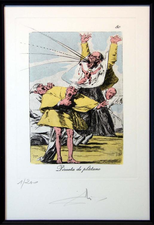 Salvador Dali "Caprices De Goya" Original Intaglio Etchings. Complete suite - Image 3 of 4