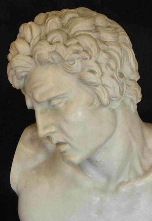 Antonio Frilli, "Busto di un Giovane", Marble Bust - Image 2 of 4