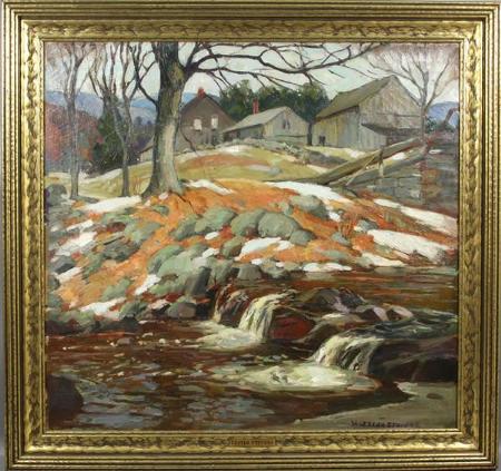 New England farm scene