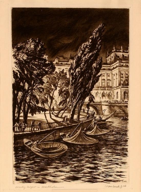 Study for Windy Night Stockholm - Image 3 of 4