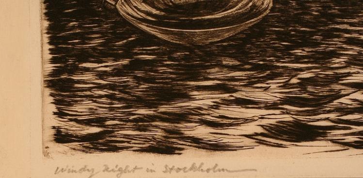 Study for Windy Night Stockholm - Image 4 of 4