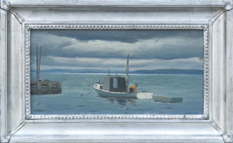 Oil on Panel Entitled "Blandford Bay II" by Harry Leith-Ross - Image 2 of 2