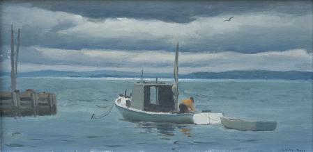 Oil on Panel Entitled "Blandford Bay II" by Harry Leith-Ross - Image 1 of 2
